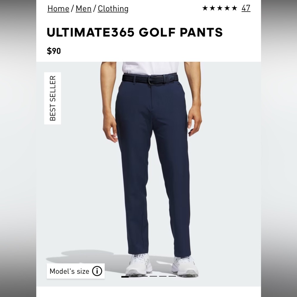 Adidas ULTIMATE365 GOLF PANTS TAGS ON